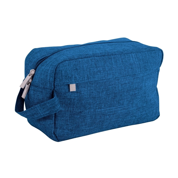 9" x 5 1/2" x 4" polyester toiletry kit with zippered... from ASI 76730 Peerless Umbrella Co Inc / Threads By Peerless
