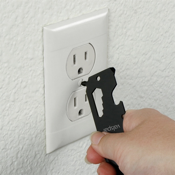 3 9/16" x 1 3/8" steel pocket multi-tool with screwdriver, phone... from ASI 88060 Snugz/USA Inc / Sweda®