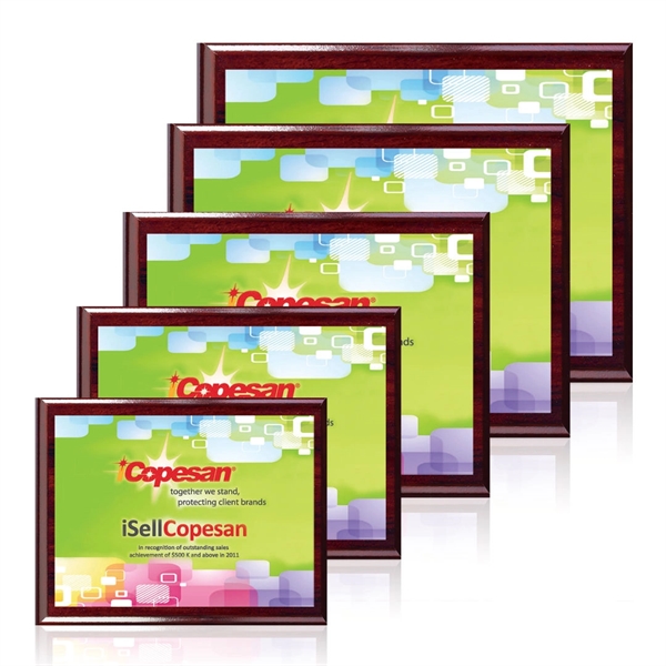 The 7" X 9" Carson plaque features artwork permanently printed and... from ASI 84592 St Regis Group / Prestige Glass