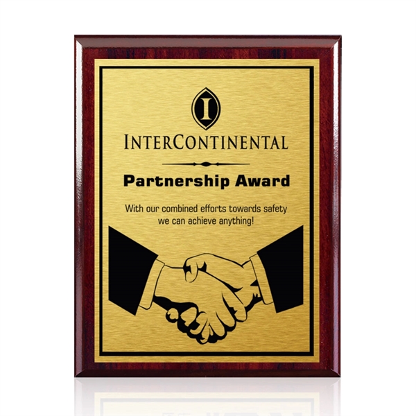 The 7" X 9" Carson plaque features artwork permanently printed and... from ASI 84592 St Regis Group / Prestige Glass