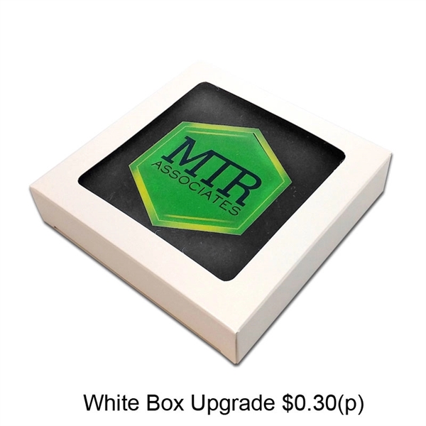 Set of two 4" x 4" sandstone coaster with ultra vivid... from ASI 72521 Morris Magnets / Laser Cuts