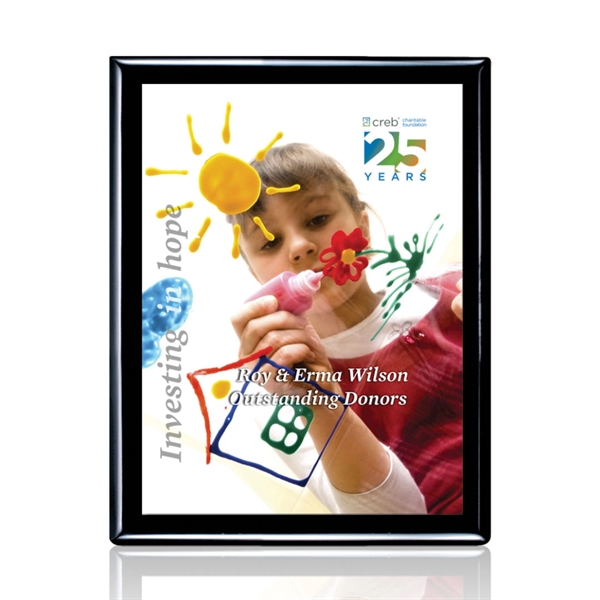 The Carson plaque features artwork permanently printed and heat-fused to an... from ASI 84592 St Regis Group / Prestige Glass