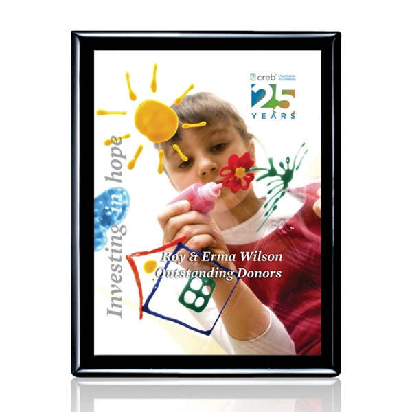 The Carson plaque features artwork permanently printed and heat-fused to an... from ASI 84592 St Regis Group / Prestige Glass