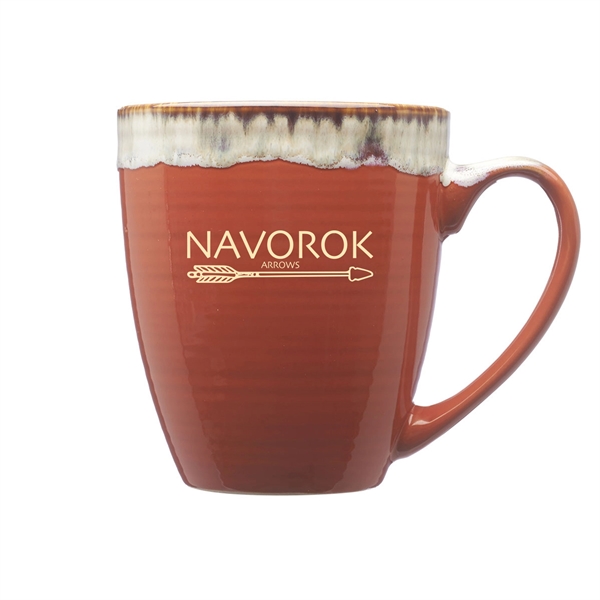 17-ounce color-dipped ceramic coffee mug with glossy exterior and C-shaped handle.... from ASI 62088 IDProductsource
