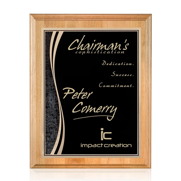 Red alder wall plaque with a Finch plate.... from ASI 84592 St Regis Group / St Regis