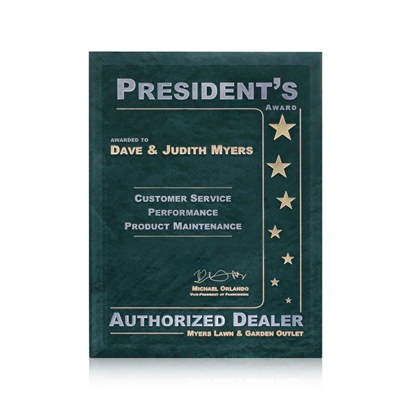 Beautiful Mottled effect Glass Plaque in 4 stunning colors... from ASI 84592 St Regis Group / St Regis