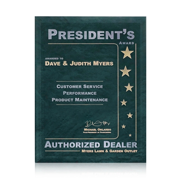 Beautiful Mottled effect Glass Plaque in 4 stunning colors... from ASI 84592 St Regis Group / St Regis