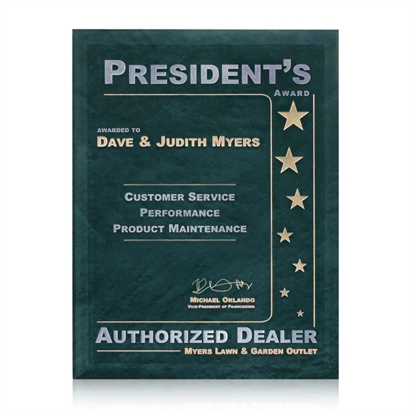 Beautiful Mottled effect Glass Plaque in 4 stunning colors... from ASI 84592 St Regis Group / St Regis