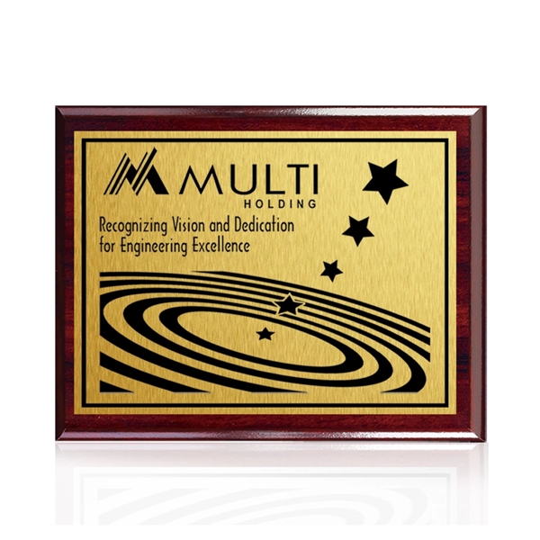 The 7" X 9" Carson plaque features artwork permanently printed and... from ASI 84592 St Regis Group / Prestige Glass