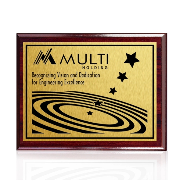 The 7" X 9" Carson plaque features artwork permanently printed and... from ASI 84592 St Regis Group / Prestige Glass