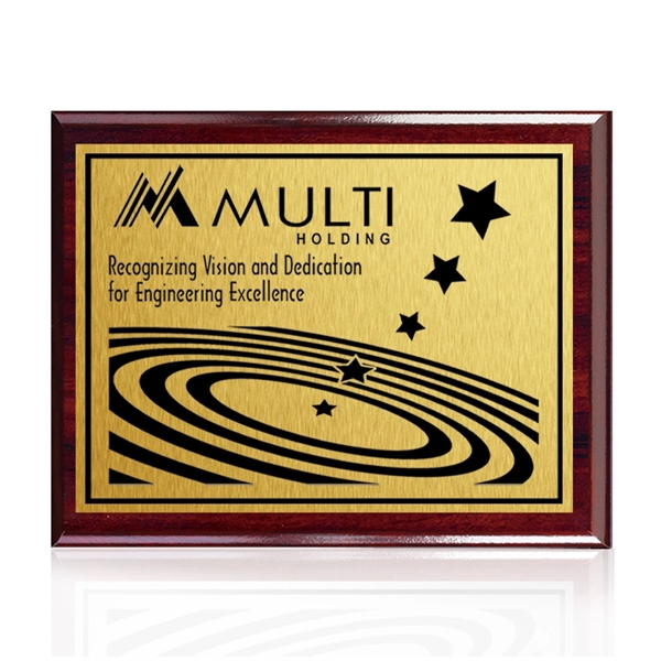 The 7" X 9" Carson plaque features artwork permanently printed and... from ASI 84592 St Regis Group / Prestige Glass