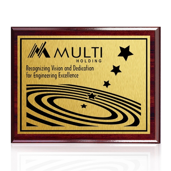 The 7" X 9" Carson plaque features artwork permanently printed and... from ASI 84592 St Regis Group / Prestige Glass