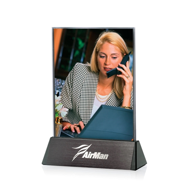 Horizontal picture frame with black aluminum base.... from ASI 84592 St Regis Group