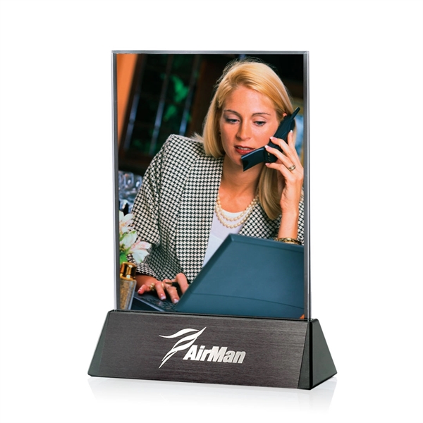 Horizontal picture frame with black aluminum base.... from ASI 84592 St Regis Group