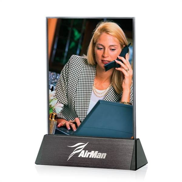 Horizontal picture frame with black aluminum base.... from ASI 84592 St Regis Group