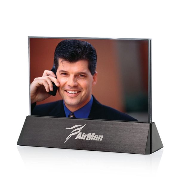 Horizontal picture frame with black aluminum base.... from ASI 84592 St Regis Group