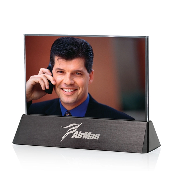 Horizontal picture frame with black aluminum base.... from ASI 84592 St Regis Group