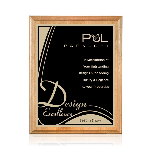 Genuine red alder wall plaque with a Marietta plate.... from ASI 84592 St Regis Group / St Regis