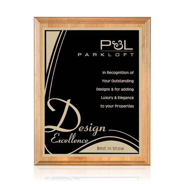 Genuine red alder wall plaque with a Marietta plate.... from ASI 84592 St Regis Group / St Regis