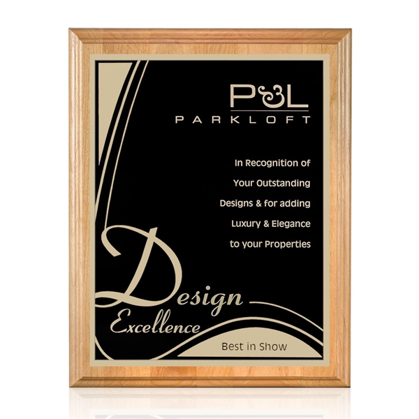 Genuine red alder wall plaque with a Marietta plate.... from ASI 84592 St Regis Group / St Regis