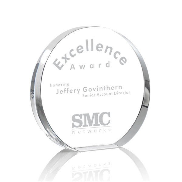 Round optical crystal award.... from ASI 84592 St Regis Group / St Regis