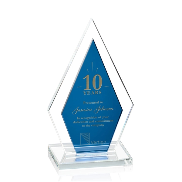 The clear and solid blue crystal diamond shape of the Zarita... from ASI 84592 St Regis Group / St Regis