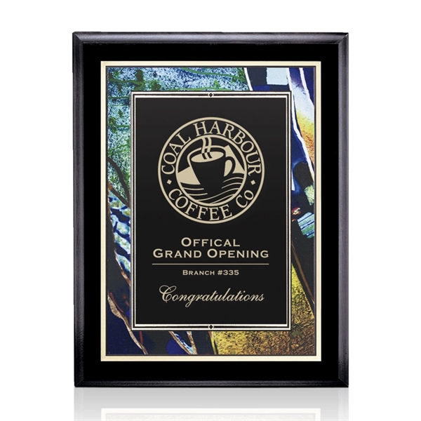 Farnsworth/Verdi Plaque - Black Finish 7"x9"... from ASI 84592 St Regis Group / St Regis