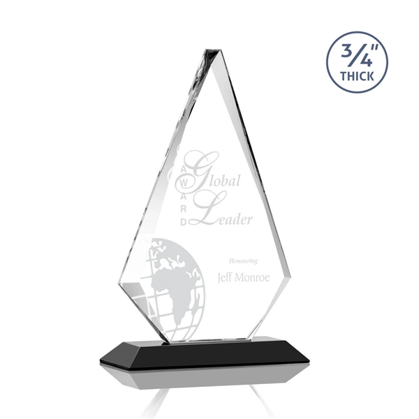 The exquisite Windsor Award features a 0.75" thick Starfire Crystal diamond... from ASI 84592 St Regis Group / St Regis