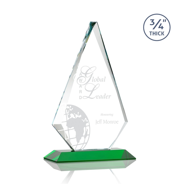 The exquisite Windsor Award features a 0.75" thick Starfire Crystal diamond... from ASI 84592 St Regis Group / St Regis