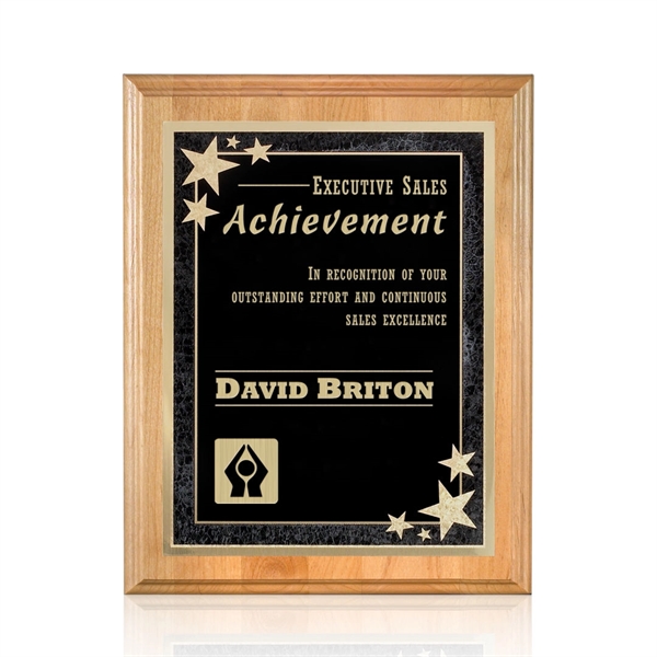 Red alder wall plaque with a Starburst plate.... from ASI 84592 St Regis Group / St Regis