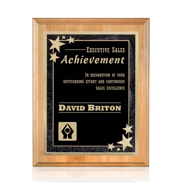 Red alder wall plaque with a Starburst plate.... from ASI 84592 St Regis Group / St Regis