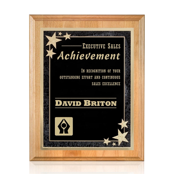 Red alder wall plaque with a Starburst plate.... from ASI 84592 St Regis Group / St Regis