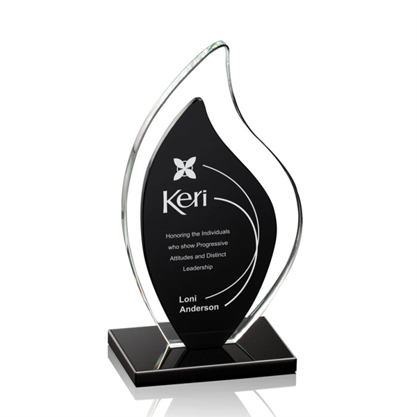 The clear and solid black crystal flame shape is mounted to... from ASI 84592 St Regis Group / St Regis