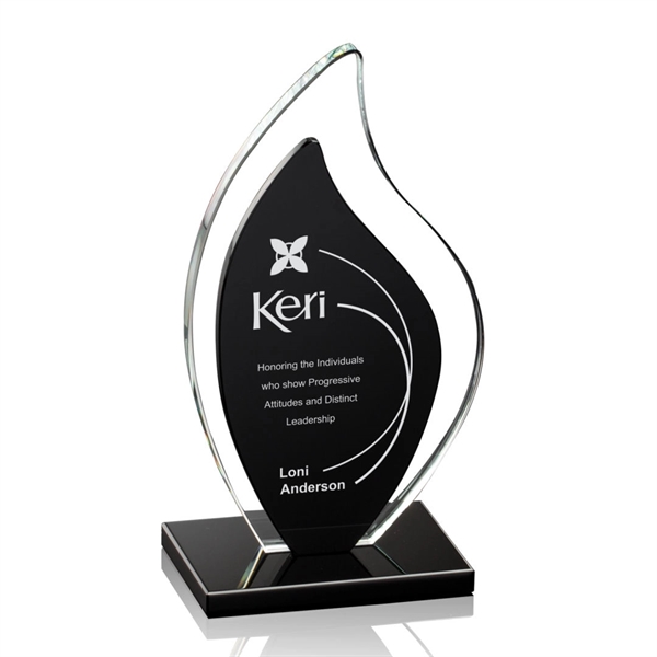 The clear and solid black crystal flame shape is mounted to... from ASI 84592 St Regis Group / St Regis