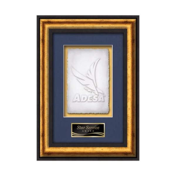 The Grazia Cast Paper Framed Award capitalizes on the organic, delicate... from ASI 84592 St Regis Group