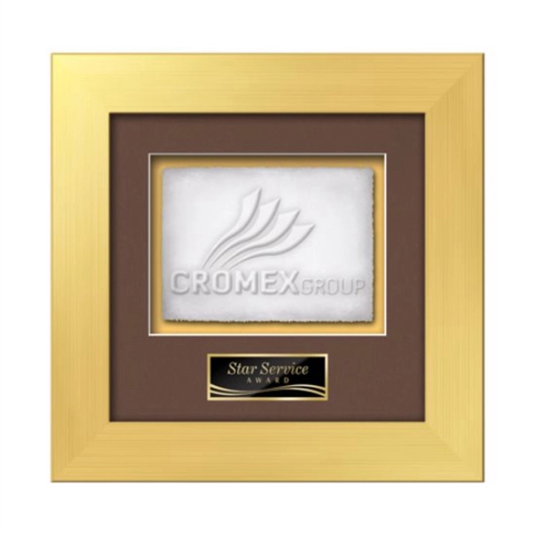 The Premier Cast Paper Framed Award capitalizes on the organic, delicate... from ASI 84592 St Regis Group