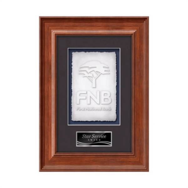 Cast Paper award framed in our exquisite Calder molding with your... from ASI 84592 St Regis Group