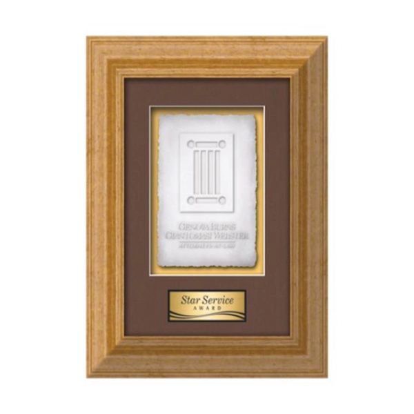 The Terrene Cast Paper Framed Award capitalizes on the organic, delicate... from ASI 84592 St Regis Group