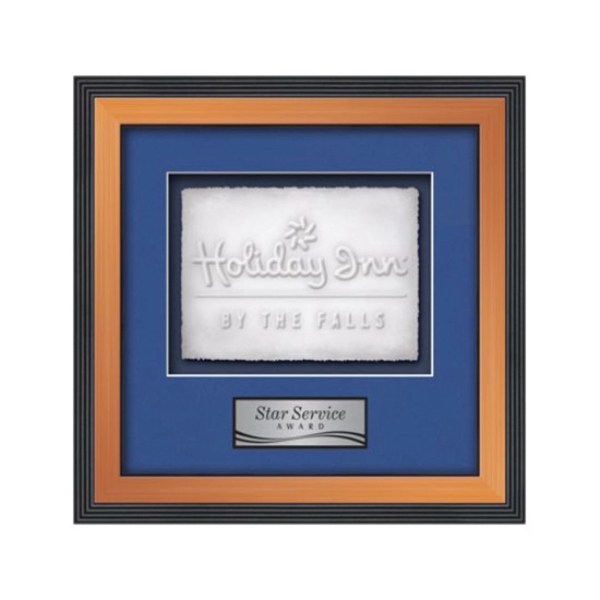 The Jasper Cast Paper Framed Award capitalizes on the organic, delicate... from ASI 84592 St Regis Group