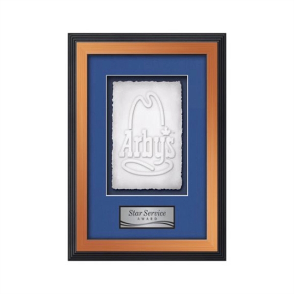 The Jasper Cast Paper Framed Award capitalizes on the organic, delicate... from ASI 84592 St Regis Group