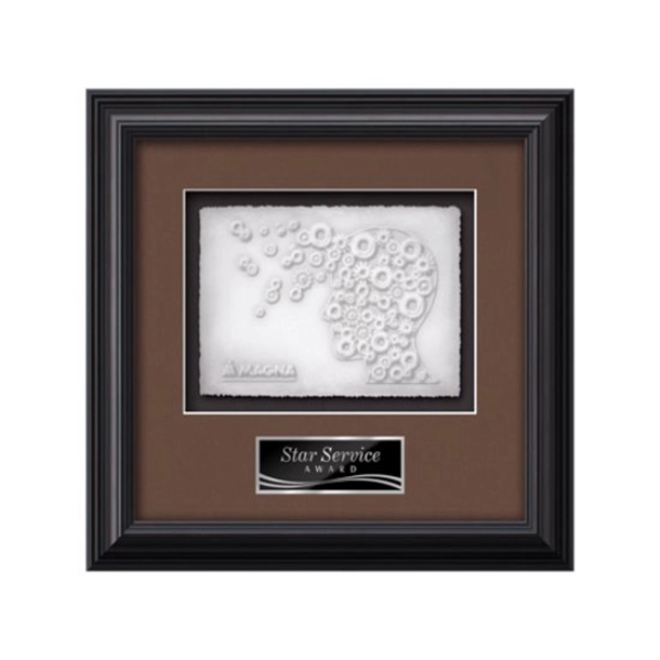 The Monarch Cast Paper Framed Award capitalizes on the organic, delicate... from ASI 84592 St Regis Group