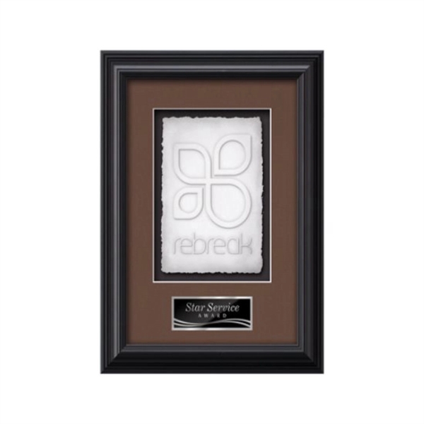 The Monarch Cast Paper Framed Award capitalizes on the organic, delicate... from ASI 84592 St Regis Group