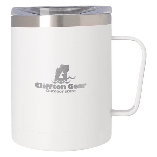 12 oz. double wall stainless steel mug with a powder coated... from ASI 61125 Hit Promotional Products / Hit®