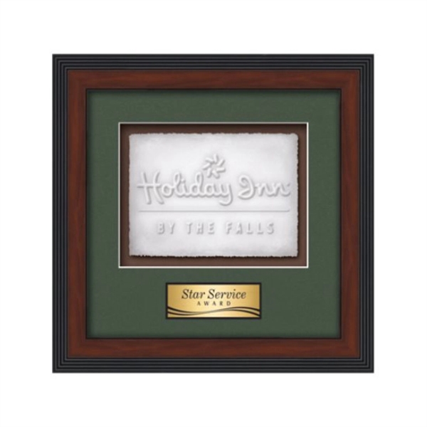Cast Paper award framed in our exquisite Jasper molding with your... from ASI 84592 St Regis Group