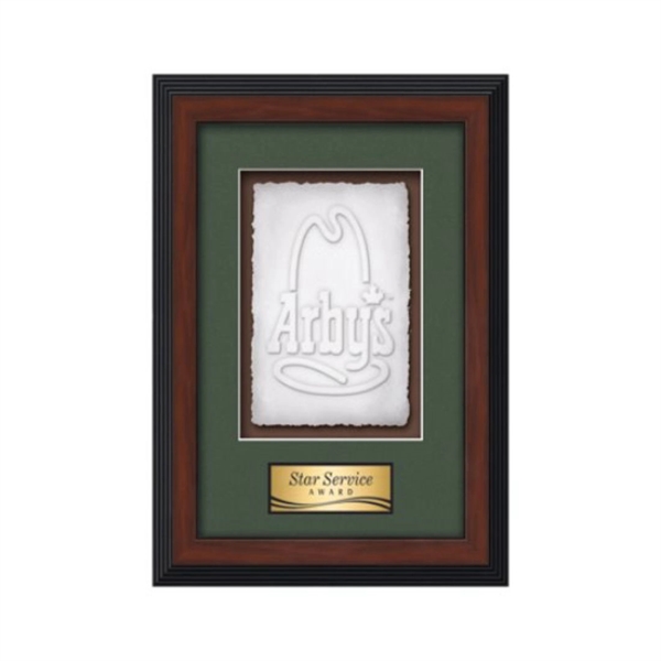 Cast Paper award framed in our exquisite Jasper molding with your... from ASI 84592 St Regis Group