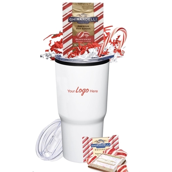 Holiday Cocoa and Chocolate Gift Tumbler... from ASI 89971 Stuff A Mug