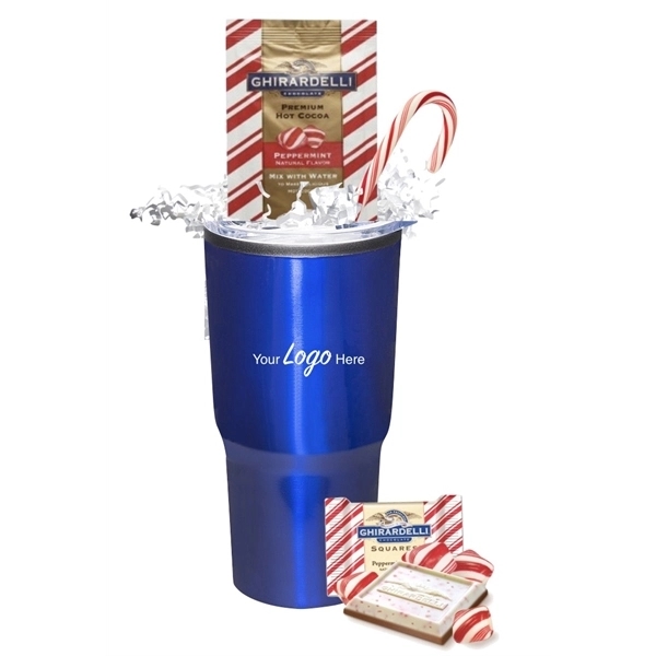 Holiday Cocoa and Chocolate Gift Tumbler... from ASI 89971 Stuff A Mug