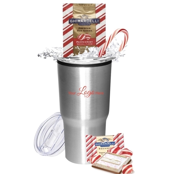 Holiday Cocoa and Chocolate Gift Tumbler... from ASI 89971 Stuff A Mug
