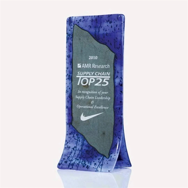 Double fusion art award, 6" x 13 1/2".... from ASI 84592 St Regis Group / R S Owens & Co Inc