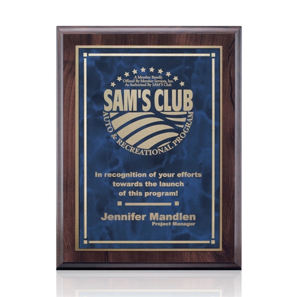 Wall plaque with a solid brass Contempo design plate.... from ASI 84592 St Regis Group / St Regis